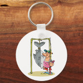 Visser met zijn vangst Sleutelhanger