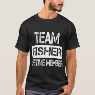 Visser Naam Visser Levenslang lid T-shirt