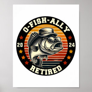 Visser O-fish-ally Met Pensioen Sinds Het Vissen M Poster