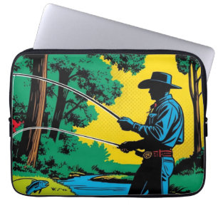 Visser op Riverbank Electronics Bag Laptop Sleeve