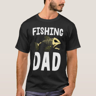 Visser Vader T-shirt Skelet Vis Bot T-shirts Scher