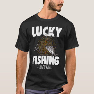 Visser Vissen Gelukkig Vissen Niet Wassen T-shirt