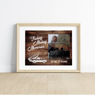 Visser Vist herinneringen Vaderdag Gevist Poster