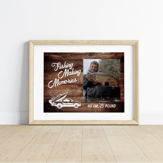 Visser Vist herinneringen Vaderdag Gevist Poster