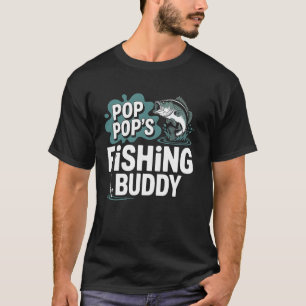 Visser Vriend Pop Pop Grappige Visser Pensioen Cad T-shirt
