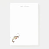 Visser waterverf forel gepersonaliseerd post-it® notes (Voorkant)