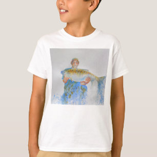 Visser waterverf schilderij visgeschenk voor hem t-shirt