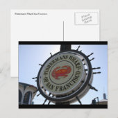 visser wharf-teken briefkaart (Voorkant / Achterkant)