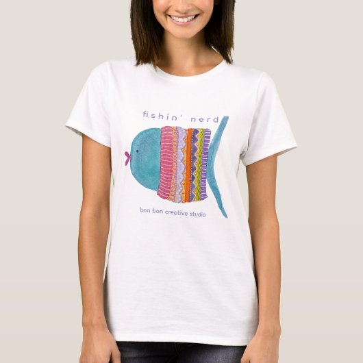 Visserd Visnerd T-shirt (Voorkant)