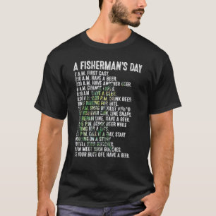 Visserdag Vissen Visser Bier Humor T-shirt