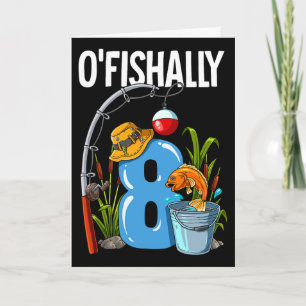 Visserig 8 Jaar Oud 8e Verjaardag Vissen Kaart