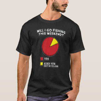 Visserij Cirkeldiagram Grappige Visser Humor T-shirt