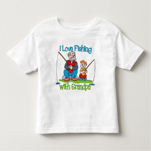 Visserij - de Liefde die van I met Opa vissen Kinder Shirts