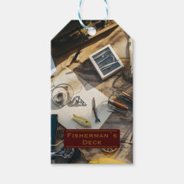 Visserij dek personaliseren cadeaulabel