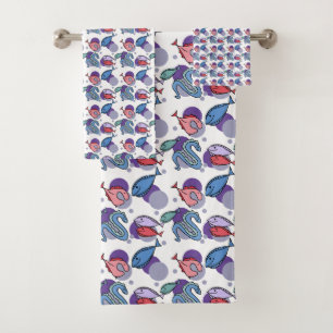 Visserij en aal bad handdoek