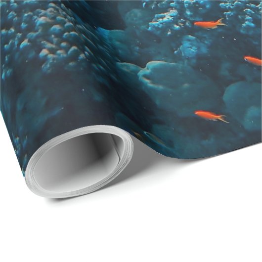 visserij en riffen cadeaupapier (Rol Hoek)