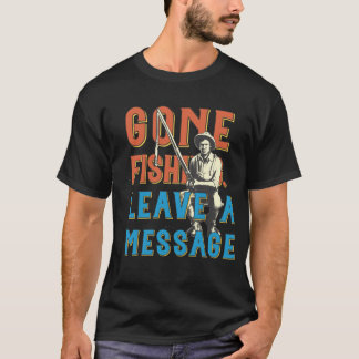 Visserij in uitvoering. Laat een bericht mannen T- T-shirt