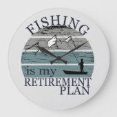 visserij is mijn pensioenplan  grote klok (Voorkant)