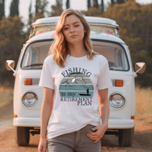 visserij is mijn pensioenplan t-shirt