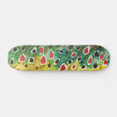 Visserij op bruine forel skateboard (Horizontaal)