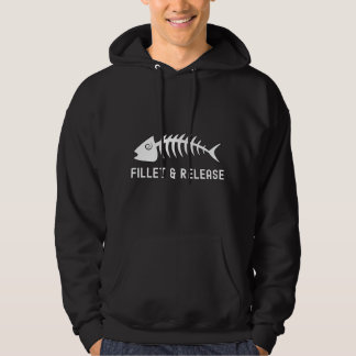 Visserij op Humor van de soort "Filet and Release" Hoodie