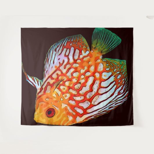 Visserij Tapestry Wandkleed (Voorkant (horizontaal))