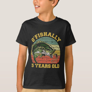 Visserij verjaardagsthema deel O'fishally 5 jaar T-shirt
