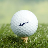 Visserijeiland Classic Logo Golf Balls - Blauw Golfballen (Insitu Shirt)