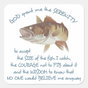 Visserijgebed Vierkante Sticker