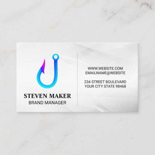 Visserijhaaklogo Visitekaartje (Voorkant)