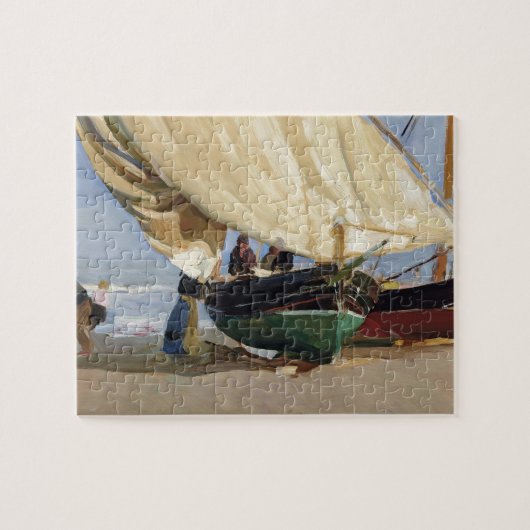 Visserijmannen Beaching Boat, Valencia - Joaquín S Legpuzzel (Horizontaal)