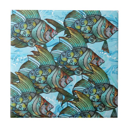 Visserijvisserij Tegeltje (Voorkant)