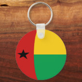 Visserijvlag van Guinee-Bissau Sleutelhanger (Voorkant)