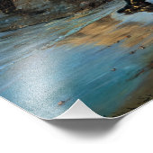 Vissers die een net op de Noordstrand van Skagen d Foto Afdruk (Hoek)