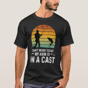 Vissers die ik vandaag niet kan werken, mijn arm i t-shirt