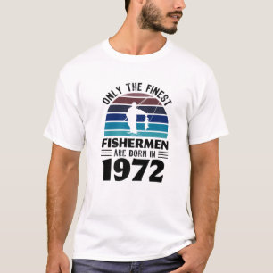 Vissers geboren in 1972 Gevist 50e verjaardag T-shirt