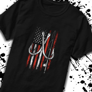Vissers - Gevist - Amerikaanse vlag - Gevist T-shirt