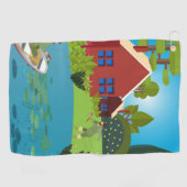 Vissers Golfhanddoek (Horizontaal)