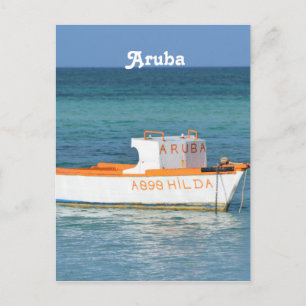 Vissers hut-strand briefkaart