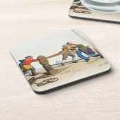 Vissers in Capstan uit 'Costume of Great Bri' Bier Onderzetter (Linkerzijde)