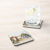 Vissers in Capstan uit 'Costume of Great Bri' Bier Onderzetter (Rechterzijde)