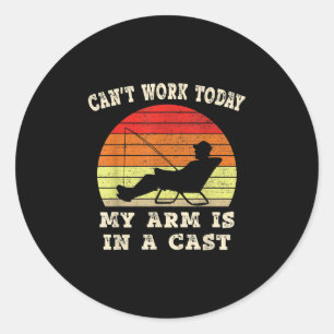 Vissers kunnen vandaag niet meer werken... mijn ar ronde sticker