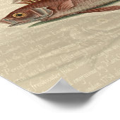 Vissers met roodbaars poster (Hoek)