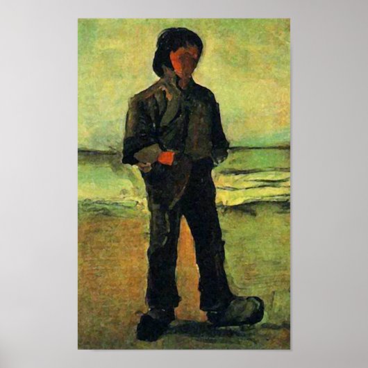 Vissers op de Beach, Vincent van Gogh Poster (Voorkant)