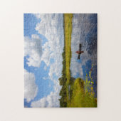 Vissers op een meer in Guyana. Legpuzzel (Verticaal)