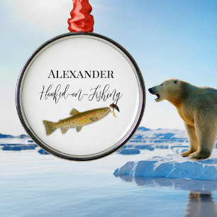 Vissers Pet voor de visserij Metalen Ornament