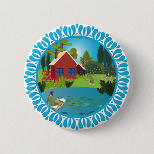 Vissers Ronde Button 5,7 Cm
