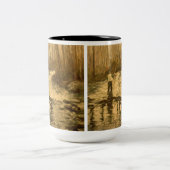 Vissers Tweekleurige Koffiemok (Center)