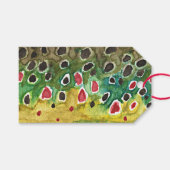 Vissers van forel cadeaulabel (Voorkant (Horizontaal))