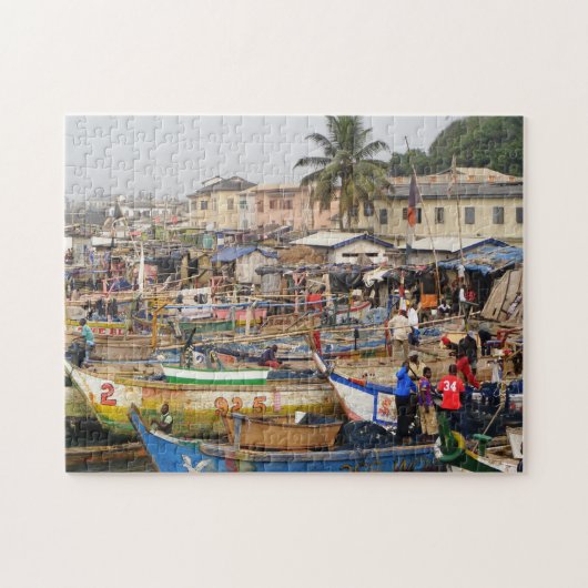 Vissers van Ghana Legpuzzel (Horizontaal)